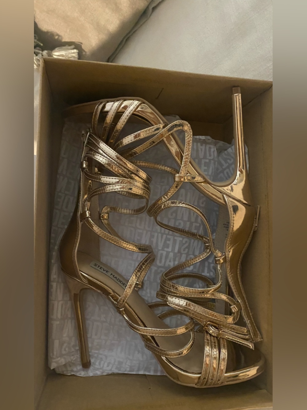Steve Madden Metallic   Rose gold heels